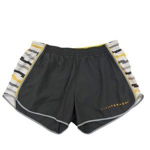 Nike Shorts Womens Large Gray Dri-Fit Running Brief Liner Athleisure Training